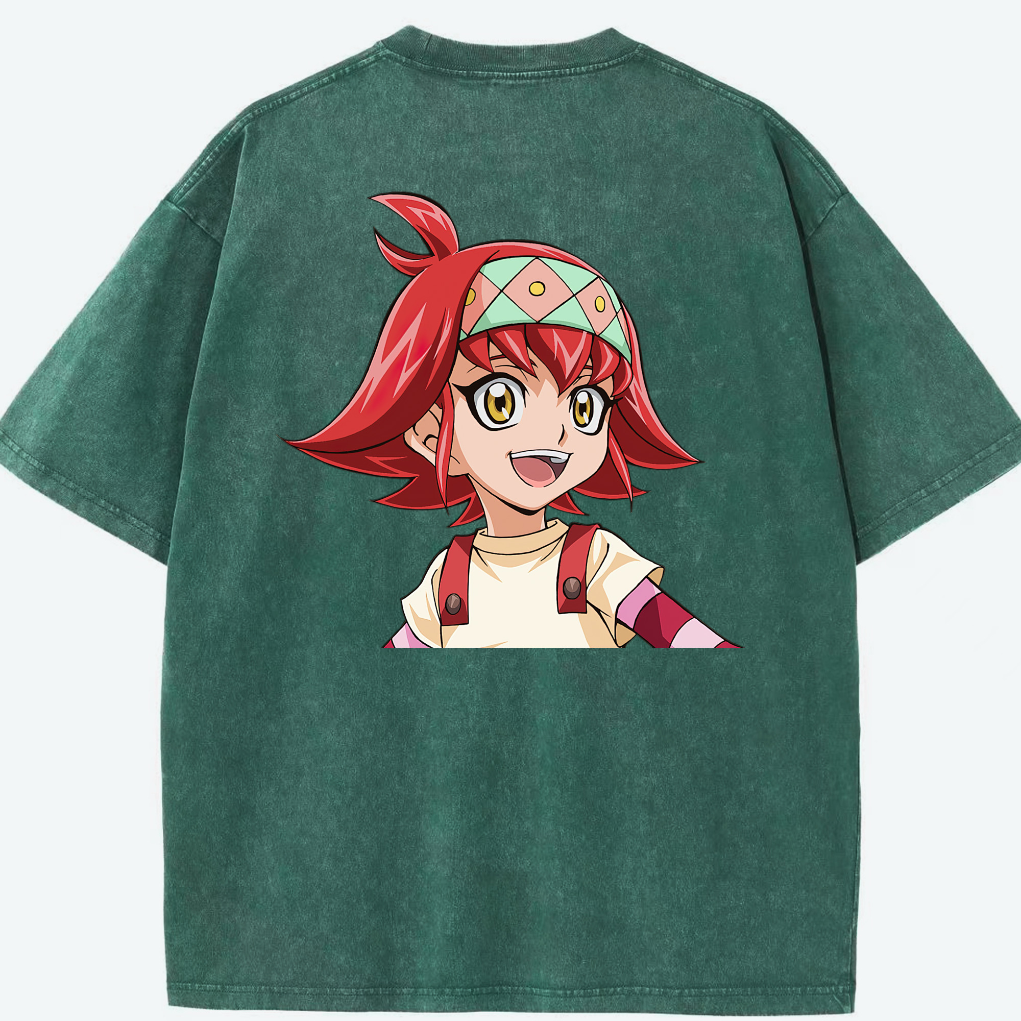 （画像用） 遊☆戯☆王 Yu-Gi-Oh! 綿100% ヴィンテージ風 半袖Tシャツ（背面プリント）